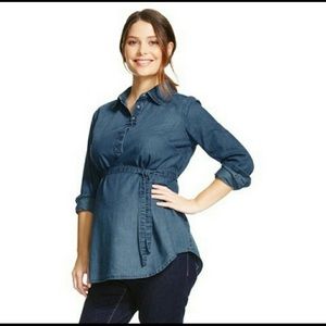 Liz Lange Maternity Denim Tunic